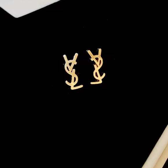 Logo Earrings - Picture 2 of 2